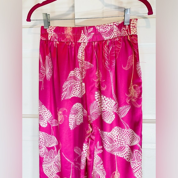 🌸 VIBRANT PINK TROPICAL 🌴 PRINT PANTS - Picture 8 of 16